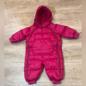 Ralph Lauren Infant Fleece Lined Down Insulated Snow Suit Bunting 9 Months
